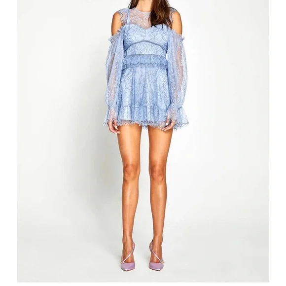 chinese dress ladies Alice Mccall Oh My Goodness Dress Ocean Blue Floral (For Hire) – EKOLUV main image 0